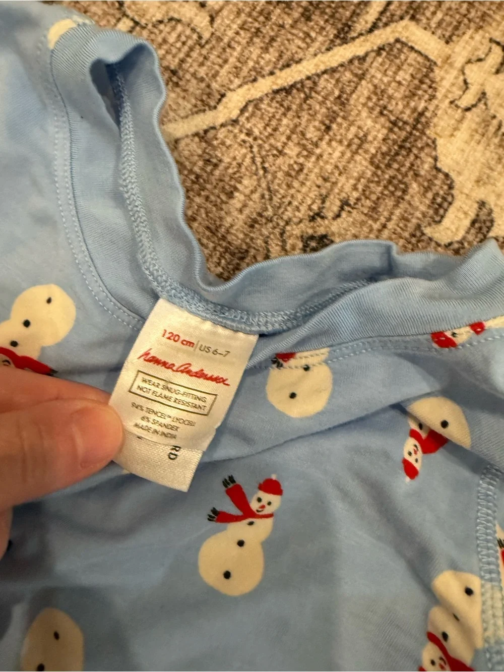 Hanna Andersson Holiday HannaSoft™ Pajama Set- size 6/7